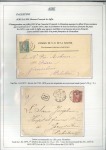 Stamp of France PALESTINE - SYRIE Lot de 4 lettres dont rare bande