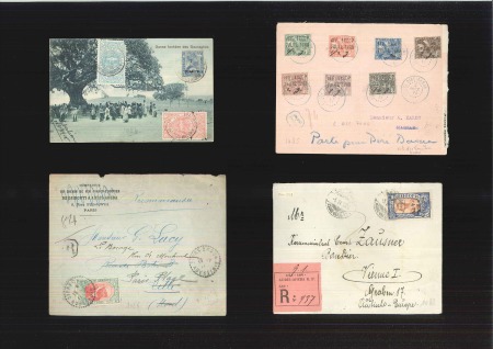 1911-1931, Eight covers incl. six registered with fine frankings, a nice lot