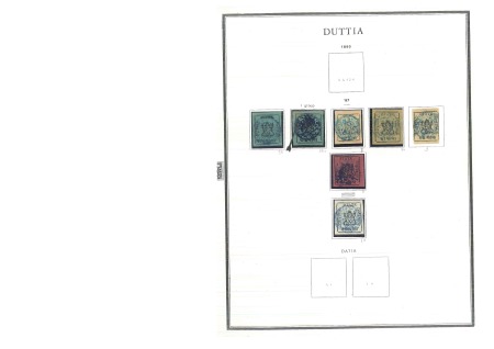 1897-1920 Very specialised collection of a few dozen mostly mint stamps housed on album pages