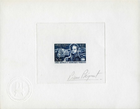 Stamp of Colonies françaises » TAAF 1968, épreuve d'artiste
