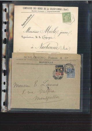 1876-1900, Très intéressante sélection de 65 lettres