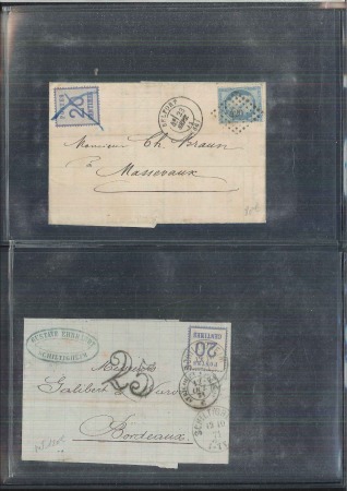 Stamp of France » Collections 1870-1873, 24 lettres d'Alsace-Lorraine ou pour, surtout