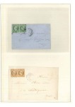 Stamp of France » Collections 1853-1894, Intéressante sélection de 37 lettres avec