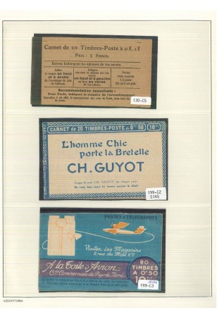1906-29, Collection de 21 carnets diff. avec SEMEUSE
