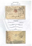 MALTESE CROSS 1840-44, Specialised group of 46 items showing various Maltese Cross usages