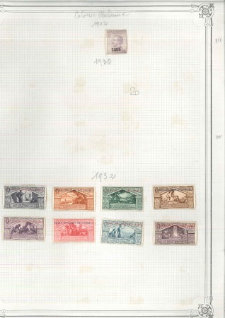 1907-1938, Collection of ITALIAN COLONIES showing a