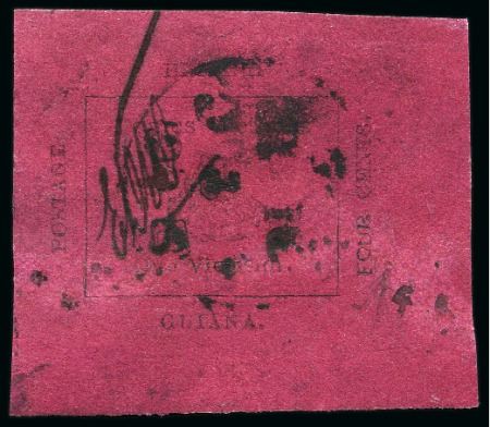 1856 4c Magenta, with large to huge margins, used