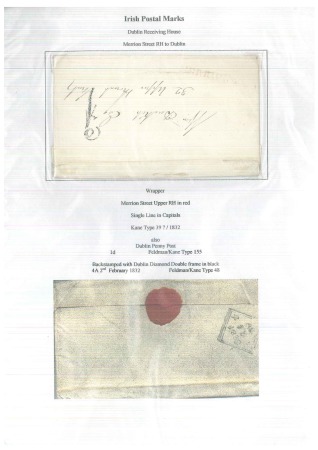 Stamp of Ireland » Collections 1731-1900, Collection of Dublin postal history in 9 binders