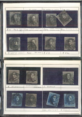 Stamp of Belgium » Collections Ensemble de 34 Epaulettes isolées avec bonnes oblitérations