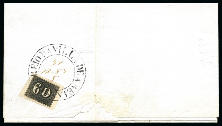 Stamp of Brazil 1850-66 60r Black tied by neat double-circle VILLA DE AREIAS