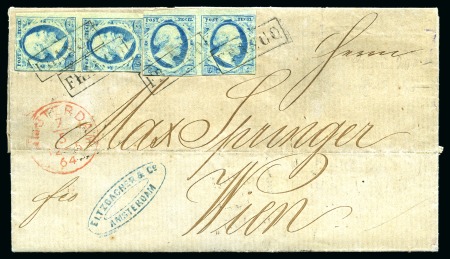 1864-68, Small archive of five covers to Vienna: one
