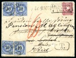 Stamp of Germany » German Empire 1878 Insufficiently franked cover with 1875-77 10pf