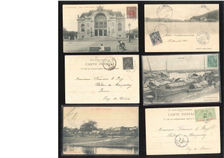 Stamp of Large Lots and Collections » Picture Postcards 1903-22, PICTURE POSTCARDS: INDOCHINE selection of 16 ppc's