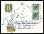 Stamp of Germany » German Colonies » German South-West Africa 1901 Cover to Frankfurt franked by vertical pair of