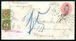1903 2c Postal stationery cover from Zamboanga to Manila