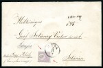 1871 Lithographed 25Kr violet tied by BUDA 3/11 71