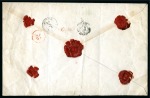 1871 Engraved 25Kr violet (3) together with 1874 Envelope