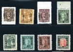 1949 Silver Yuan Unit stamps for West Szechwan Registered Mail overprint on $100 to $5000 set of eight unused