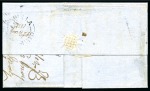 1858 (May 22) Entire from Badulla to India with 1857-59 5d chestnut
