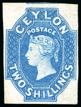 1857-59 2s Dull Blue unused with good to large margins
