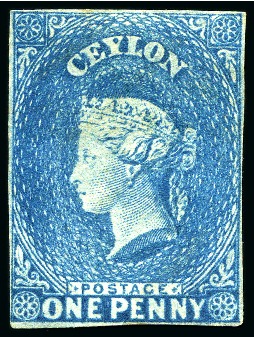 1857-59 2d Deep Turquoise Blue unused with close to fine margins