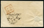 1840 (Aug 1) Lettersheet sent within Ireland from Goresbridge (Kilkenny) to Dublin with 1840 1d grey-black pl.2 HJ