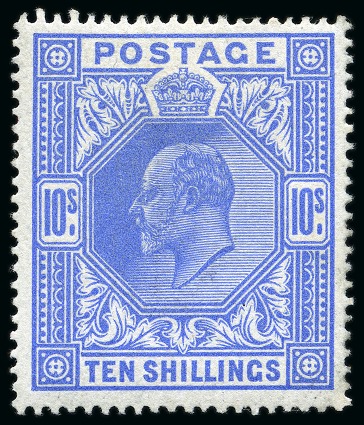 1911-13 Somerset House 10s blue mint og