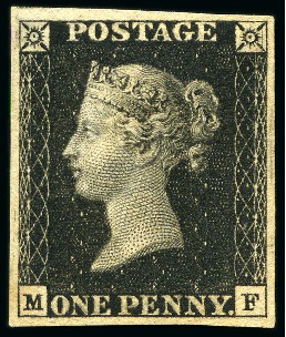 Stamp of Great Britain » 1840 1d Black and 1d Red plates 1a to 11 1840 1d Black pl.6 MF unused, good to very good margins