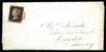 1840 (May 8) Entire from Reading to Croydon, written between Quaker friends, with 1840 1d black pl.2 FC