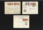 1936 Anglo-Egyptian Treaty, group of three covers