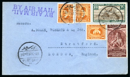 Stamp of Egypt » Commemoratives 1914-1953 1937 Abolition of Capitulations at the Montreux Conference, two covers and a postcard