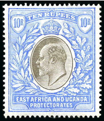 Stamp of Kenya, Uganda and Tanganyika » Kenya, Uganda and Tanganyika 1903-04 1/2a to 10s mint hr short set, high values