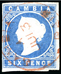 1869-72 6d Pale Blue, fine to large margins, used