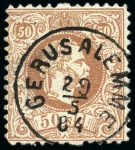 Stamp of Austria » Austrian Levant 1850-1910, CANCELLATIONS ON AUSTRIA AND AUSTRIAN LEVANT: Attractive accumulation of 100's of mostly Austria Used Abroad cancellations