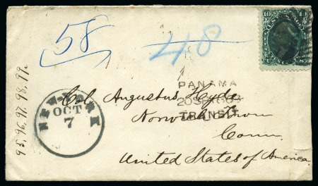 Stamp of United States » Collections 1868-1970, CANCELLATIONS: Attractive accumulation of more than 75 covers or cover fronts mostly with United States Used Abroad cancels