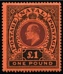Stamp of South Africa » Natal 1908-09 "POSTAGE POSTAGE" mint og set of 7