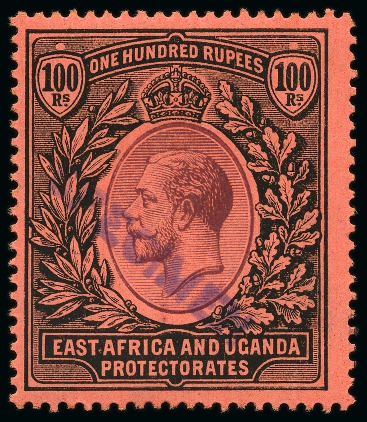 Stamp of Kenya, Uganda and Tanganyika » Kenya, Uganda and Tanganyika 1912-21 Wmk Multi Crown 1c to 500R set with SPECIMEN handstamps in violet