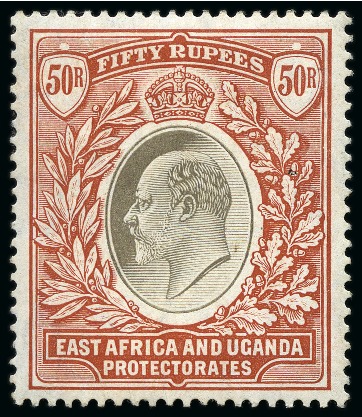 Stamp of Kenya, Uganda and Tanganyika » Kenya, Uganda and Tanganyika 1904-07 Multi Crown CA 20R grey & red-brown mint part og