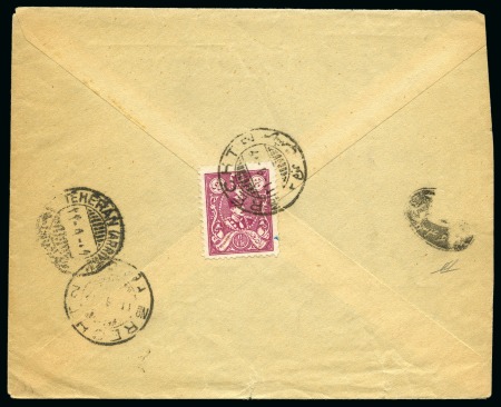 1927 6ch Rose redrawn issue tied by Recht No. 2 cd