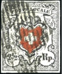 Stamp of Switzerland / Schweiz » Orts-Post und Poste Locale Poste Locale mit Kreuzeinfassung, Type 5