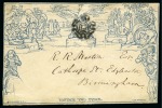 1841 (May 8) 2d Mulready envelope with "Webb, L'pool" advertising imprint on backflap