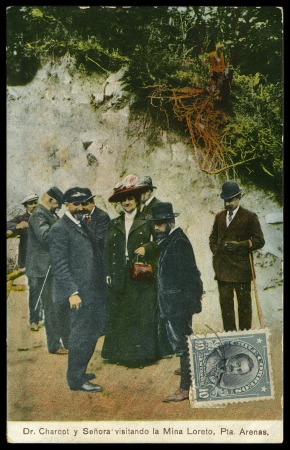 ANTARCTIC: 1908-1910 The "POURQUOI PAS" expedition: Postcard of Charcot in Punta Arenas, with Chile franking, scarce