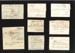 1803-1810 Napoleonic Mail: Attractive group of eight entires