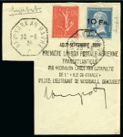 1928 ILE DE FRANCE 10F sur 1F50 Pasteur obl. sur grand