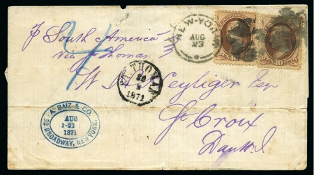 Stamp of Danish West Indies » Incoming Mail Five incoming covers from the following countries:
