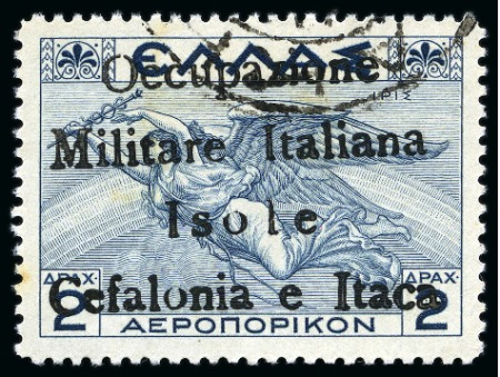 Stamp of Italy » Italian Occupations WWII » Ionian Islands 1941 Issues for Itaca, airmail: 2D Blue with large