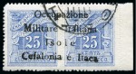1941 Issues for Itaca, postage due: 25+25lep Blue with