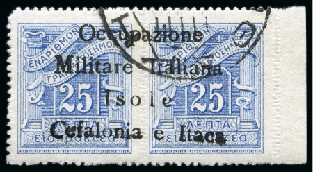 Stamp of Italy » Italian Occupations WWII » Ionian Islands 1941 Issues for Itaca, postage due: 25+25lep Blue with