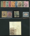 1893-1916, Small used selection on two stockcards comprising