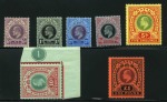 Stamp of South Africa » Natal 1908-09 "POSTAGE POSTAGE" mint og set of 7